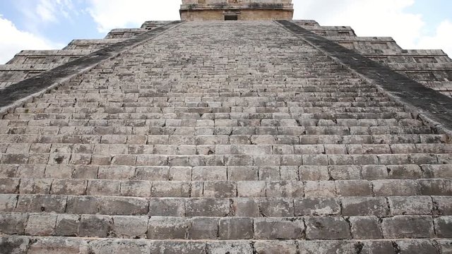 View of steps at great pyramid at CHICHEN ITZA - Tin&uacute;m Municipality, Yucat&aacute;n State - MEXICO