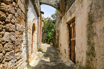 Fototapeta na wymiar Narrow streets in Rhodes old town