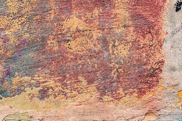 Texture of a concrete wall with cracks and scratches which can be used as a background