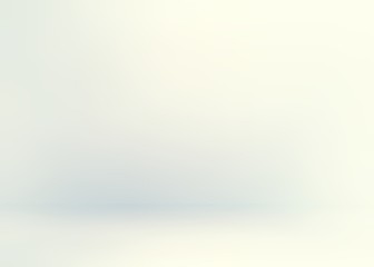 White blurry empty wall template. Blank studio 3d background. Light delicate illustration. Bright subtle plain backdrop. Abstract pastel 