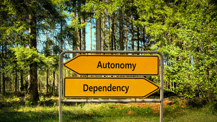 Street Sign to Autonomy versus Dependency