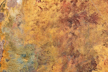 Texture of a concrete wall with cracks and scratches which can be used as a background