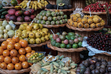 Obstmarkt, Funchal, Madeira, Portugal