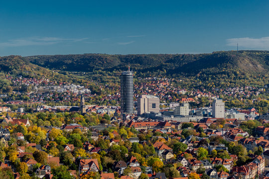 Herbstlicher Spaziergang entlang der Saale-Horizontale im wundersch&ouml;nen Jena - Jena/Th&uuml;ringen/Deutschland