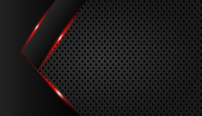 Abstract metal background. Tech dark design with  Vector background.