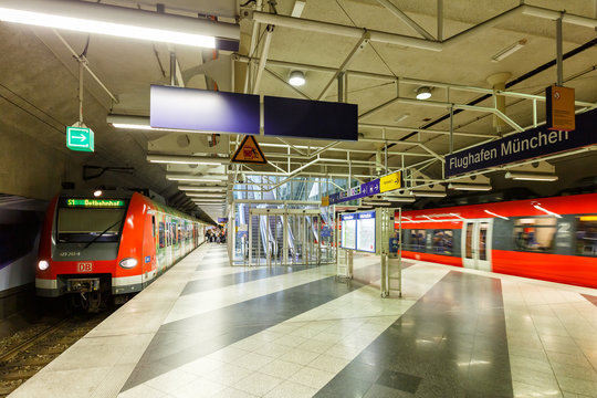 Railway station Munich airport MUC