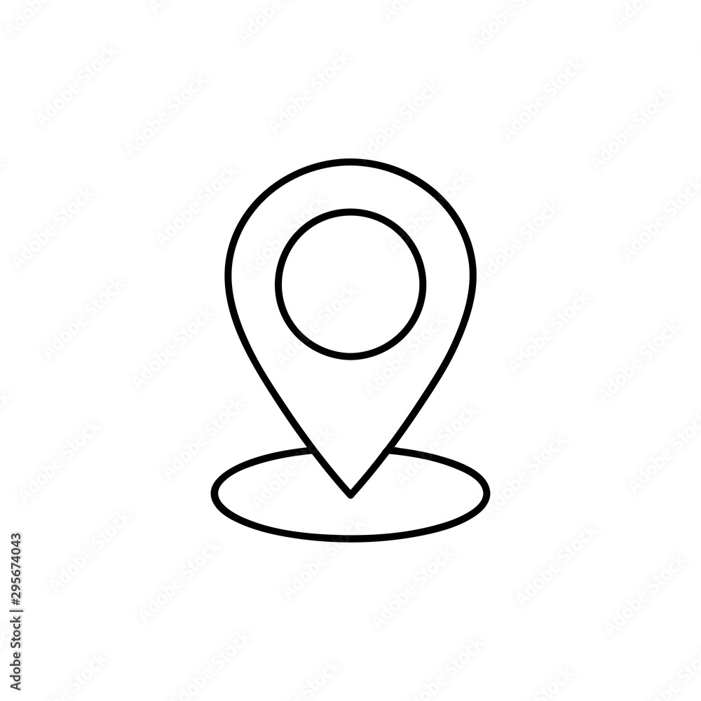 Poster route flat icon. single high quality outline symbol of info for web design or mobile app. thin line 