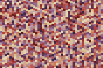 Fototapeta premium Colorful geometric pattern with different shapes. Oil painting on canvas style. Modern creative texture, minimal flat style. 