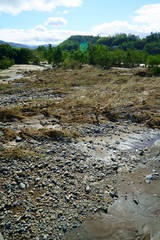 Flood damage caused by typhoon 19 