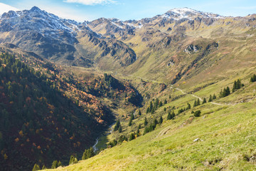 Mountainbike und Wanderweg im Zillertal