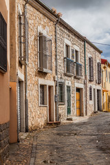 Houses in the old town in Avila, Spain.