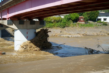 Flood damage caused by typhoon 19 