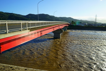 Flood damage caused by typhoon 19 