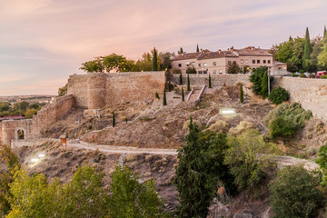 Fototapeta premium Fortification walls of Toledo, Spain