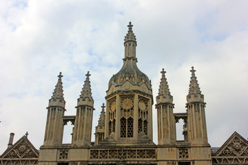 Fototapeta na wymiar church building landscape in Cambridge, England