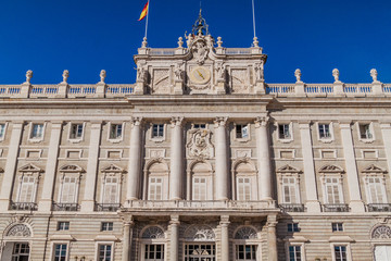 Fototapeta na wymiar Royal Palace (Palacio Real) in Madrid, Spain