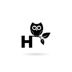 Letter H logo design initials H logo isolated on white background