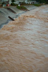 Flood damage caused by typhoon 19 