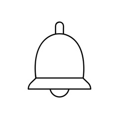 Bell Icon Vector Line Design Template. For website design, mobile application, logo, ui. Vector illustration. Eps10.