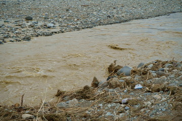 Flood damage caused by typhoon 19 