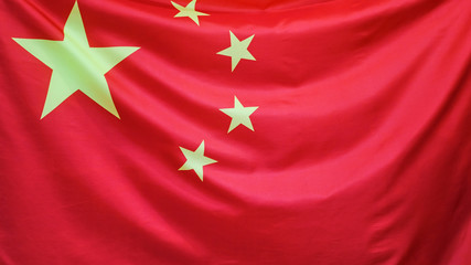 China waving flag background.