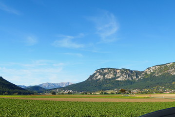 Obraz premium Landwirtschaft in den Alpen