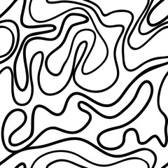 Abstract black and white seamless pattern
