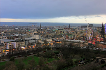 city building scenery, Edinburgh, UK.