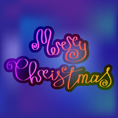 Merry Christmas excellent handdrawn lettering