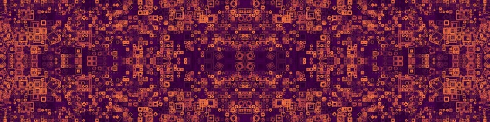 Abstract Symbols Pattern Generative Art background illustration