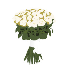 flower bouquet realistic vector illustration isolated