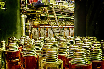 detail of an old machine