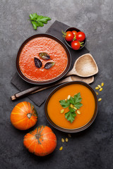 Tomato and pumpkin soup