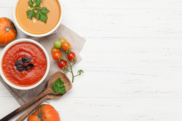 Tomato and pumpkin soup