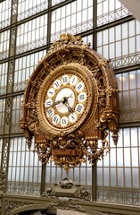 clock, musee d'orsay, architecture, time, old, building, big, art, galleria, interior, gallery, paris