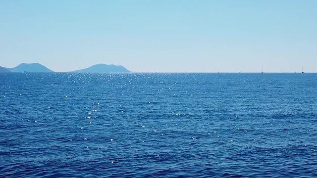 ocean and an island