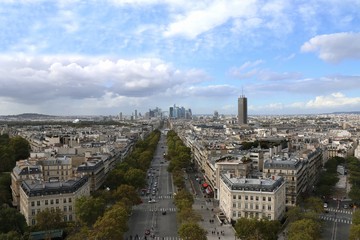  aerial view of paris, defence, city, view, paris, architecture, panorama, urban, landscape, cityscape, france, street, building, town, skyline, panoramic, buildings, roof,