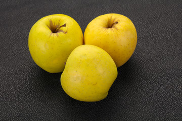 Yellow ripe apples
