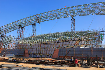 Naklejka premium steel pipe truss
