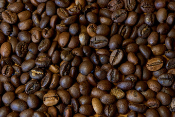 beautiful coffee beans for background
