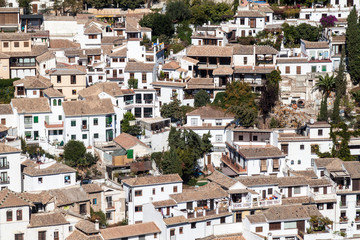 Fototapeta na wymiar Aerial view of Granada, Spain