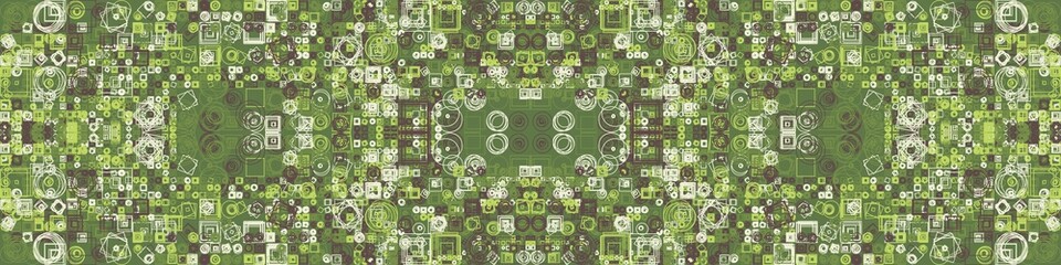 Abstract Symbols Random Distributed Pattern Computational Generative Art background illustration