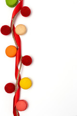 Background with Christmas Decoration Composition