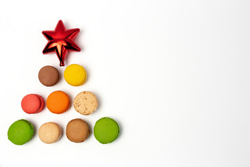 Background with Christmas Decoration Composition