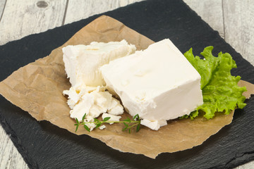 Greek traditional Feta soft cheese