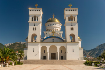 Fototapeta na wymiar Orthodox church in Bar, Montenegro