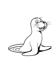 Seehund meer wasser freundlich süss lieb lustig kind lachen schwimmen eisloch Pazifik atlantik 1c