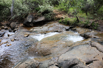 Waterfall in the bush (Lesmurdie Falls, Perth) 