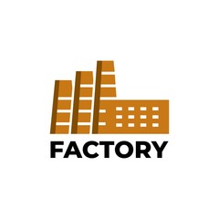 Factory symbol logo design vector template