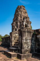 Fototapeta na wymiar East Mebon temple in the Angkor Wat complex in Siem Reap, Cambodia.